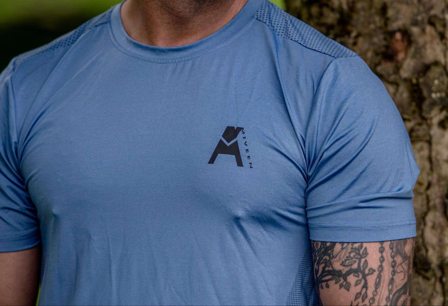 Muscle Fit T-Shirt- Blue